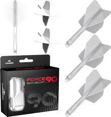 Force 90 No2 White Short 21mm Moulded Flight - Click Image to Close